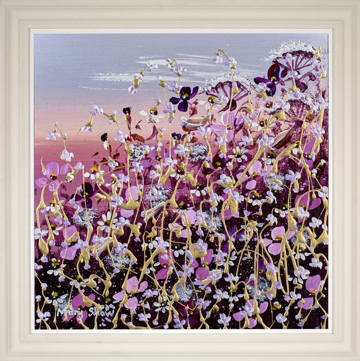 Purple Meadow II (Framed)