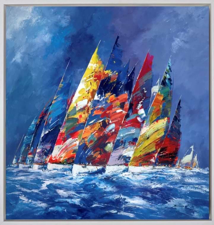 Sailing Ahead V (Framed)