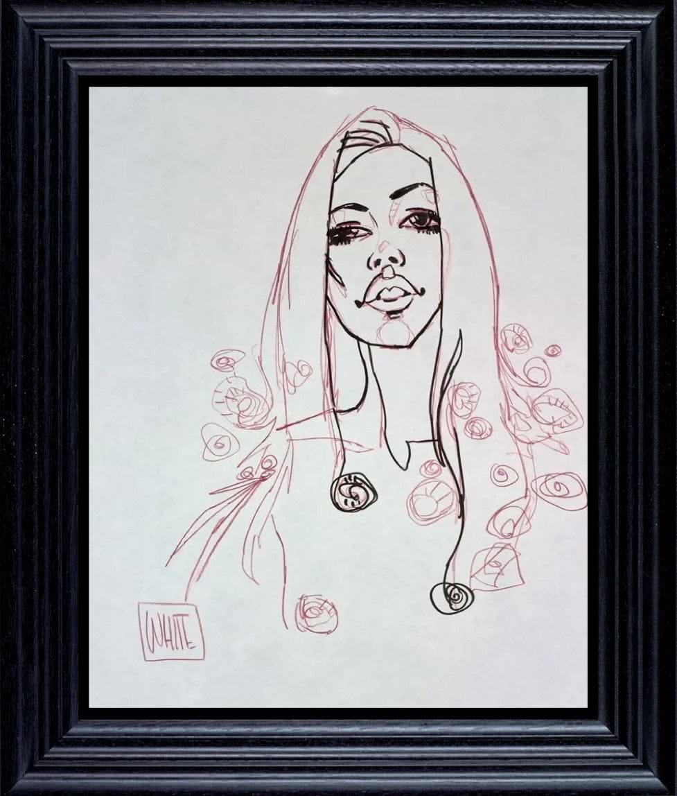 Throwing Down Roses (Framed)