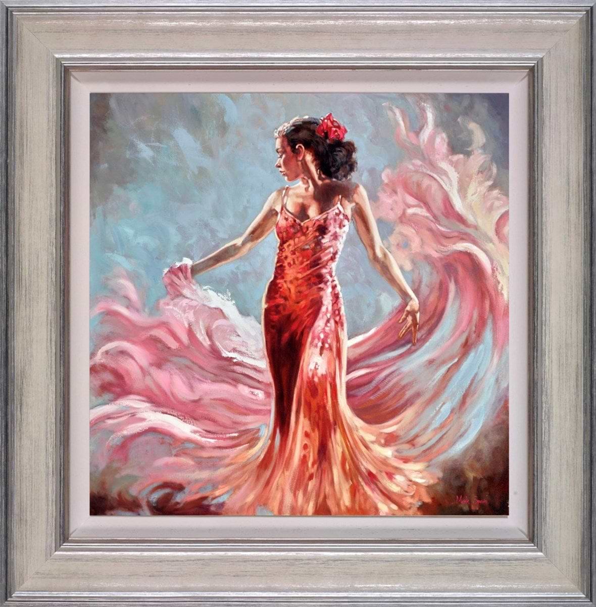 Billowing Pink Shawl (Framed)