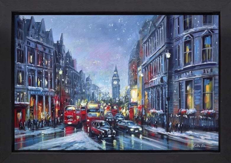 Whitehall at Christmas (Framed)