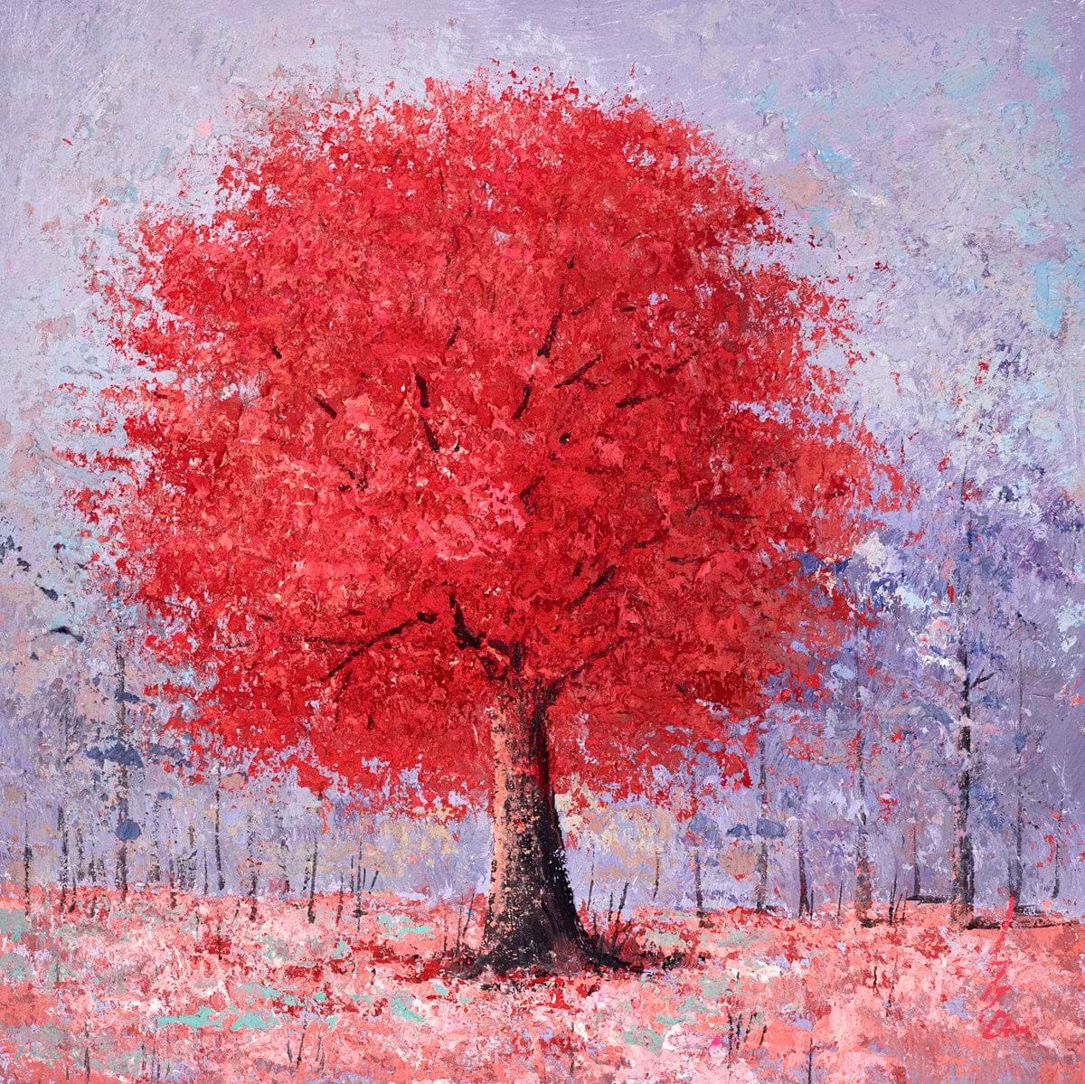 A Red Tree | Inam – Clarendon Fine Art