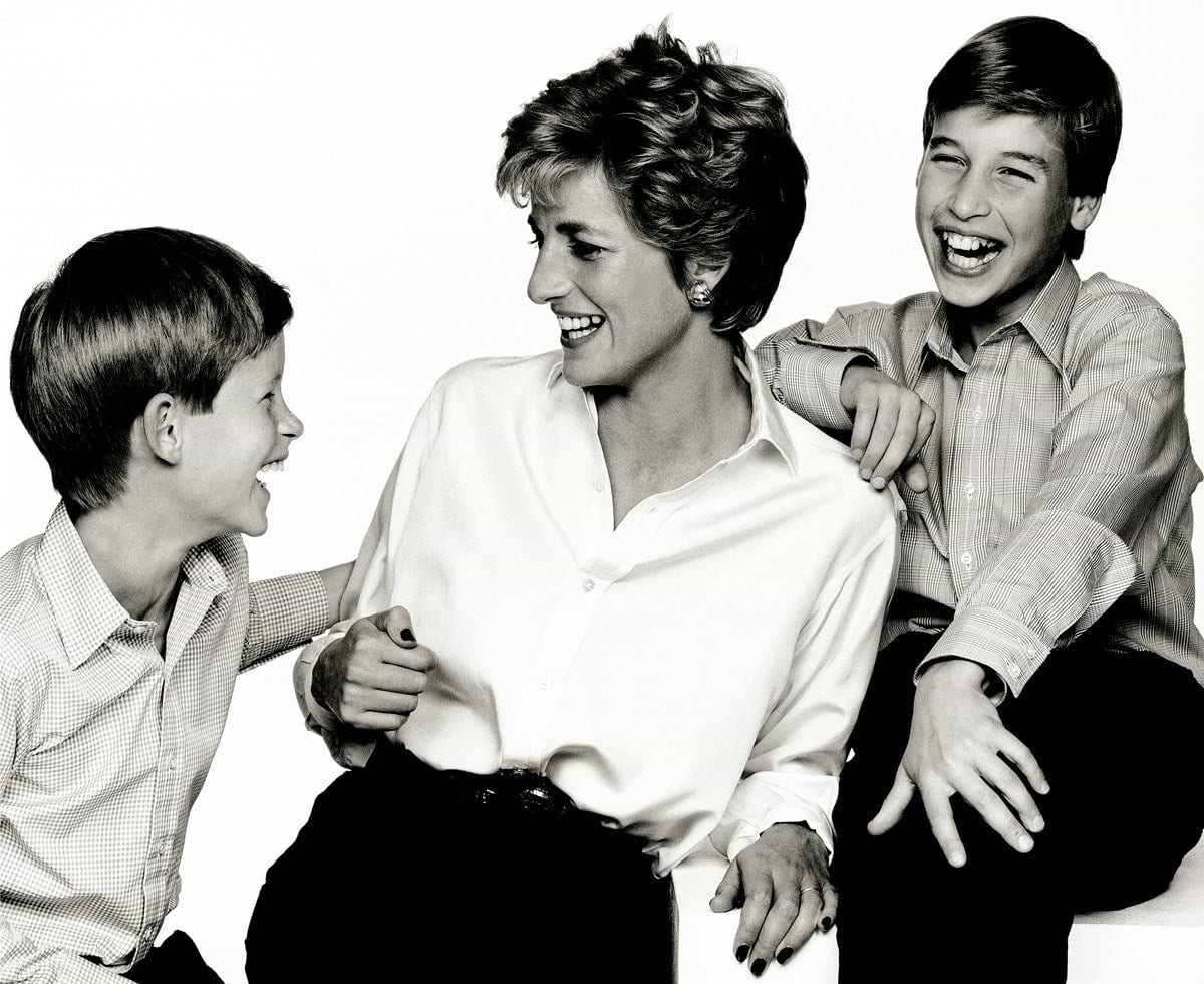 Princess Diana, Prince WIlliam & Prince Harry 1994