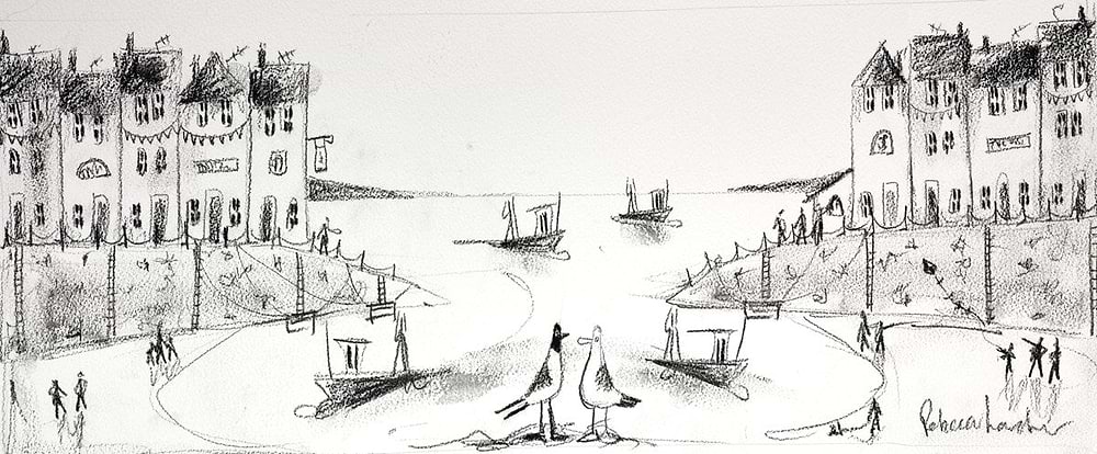 Puffin Party II (sketch)