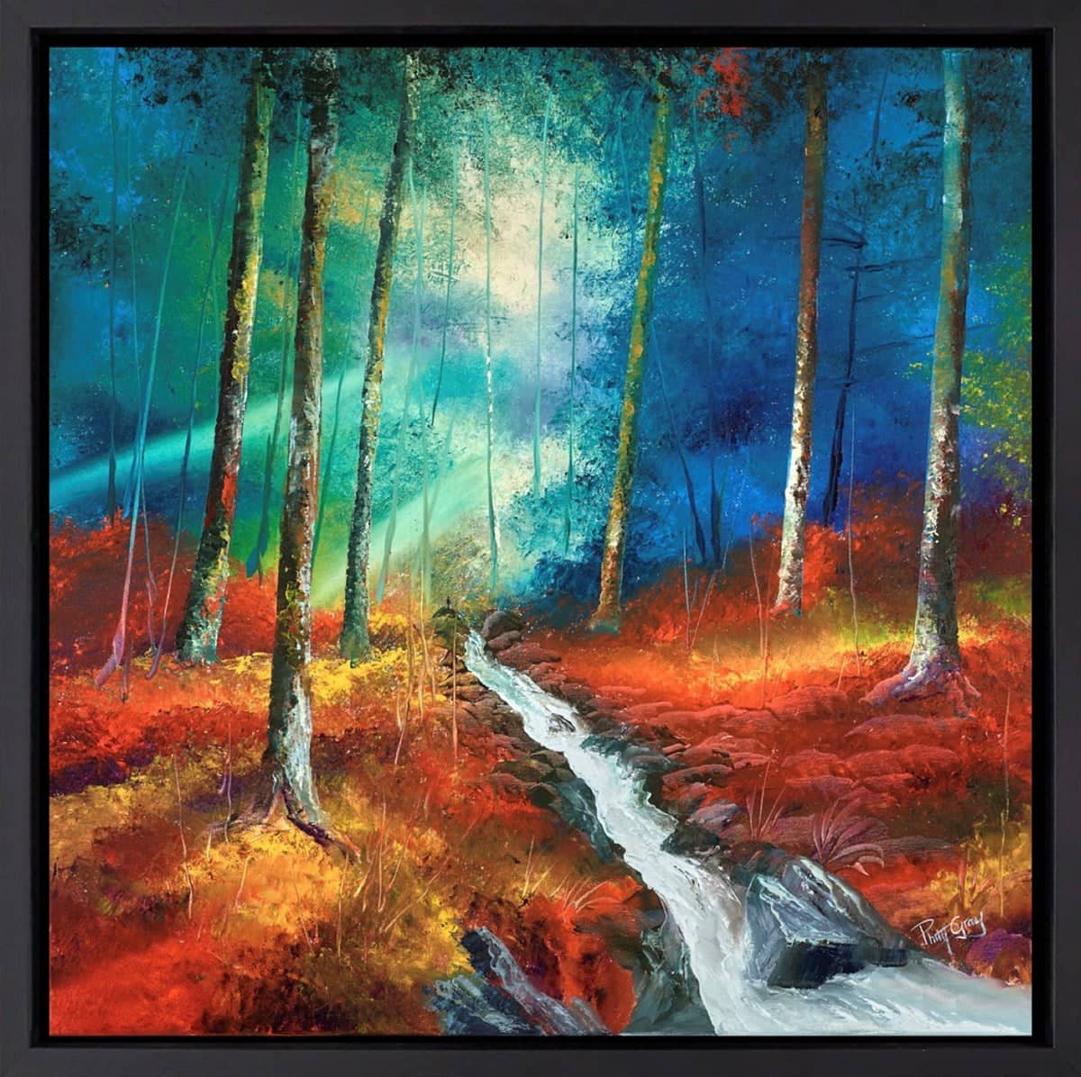Stream through the Woods (Framed)