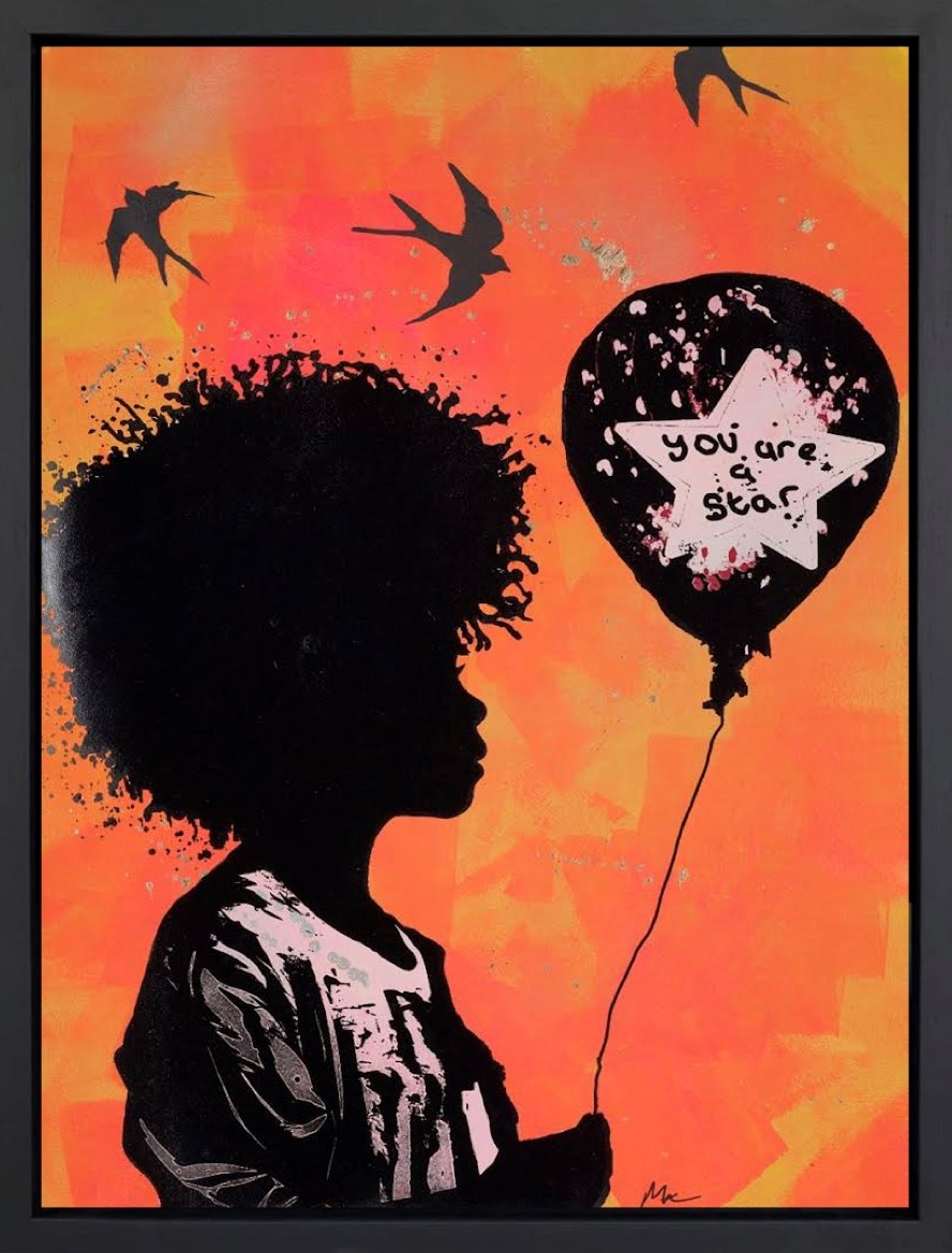You Are a Star (Orange) (Framed)