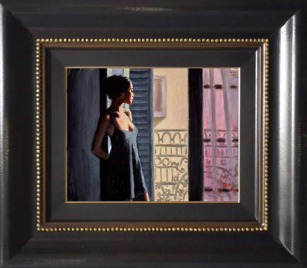 Balcony at Buenos Aires X (Black) (Framed)