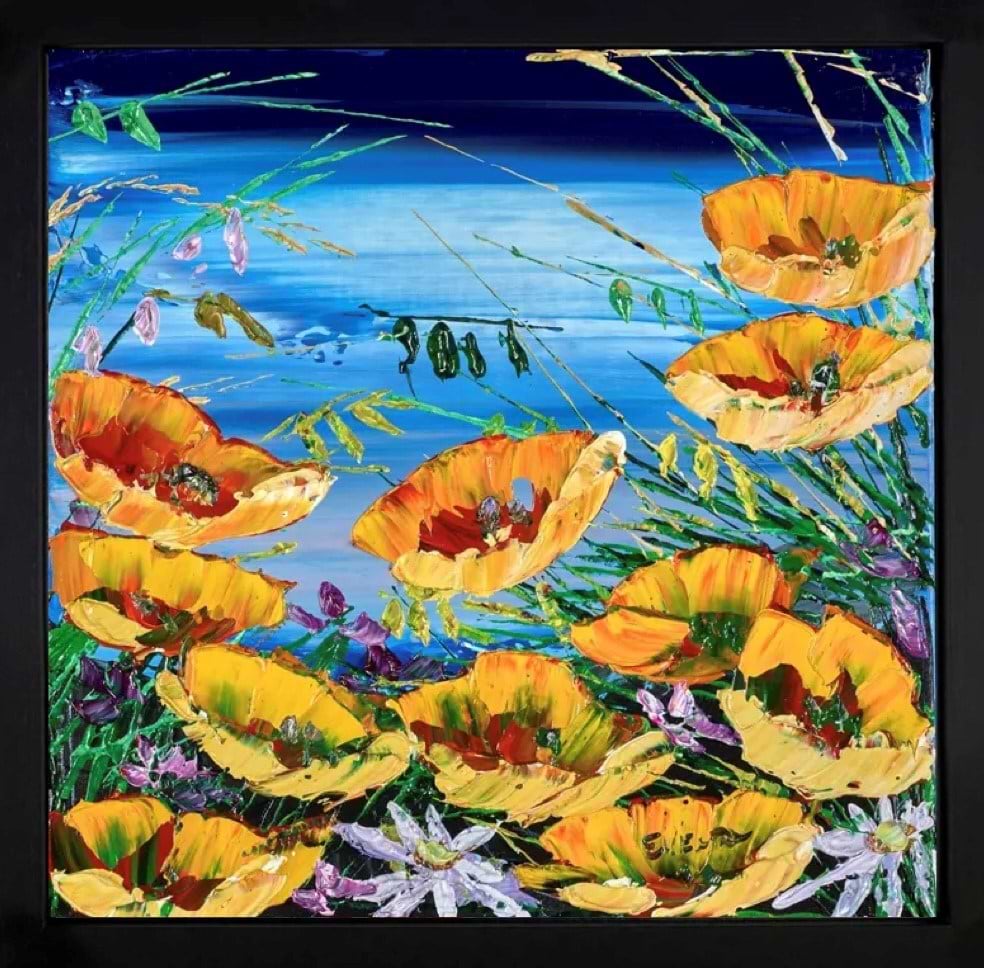 Coastal Flowers II (Framed)