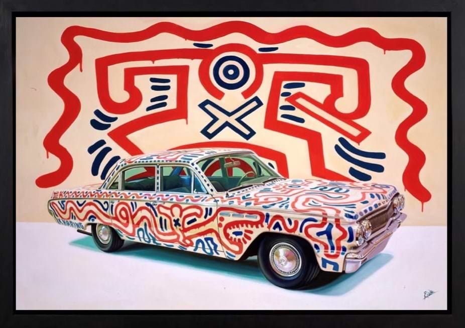 Keith Haring Buick (Framed)