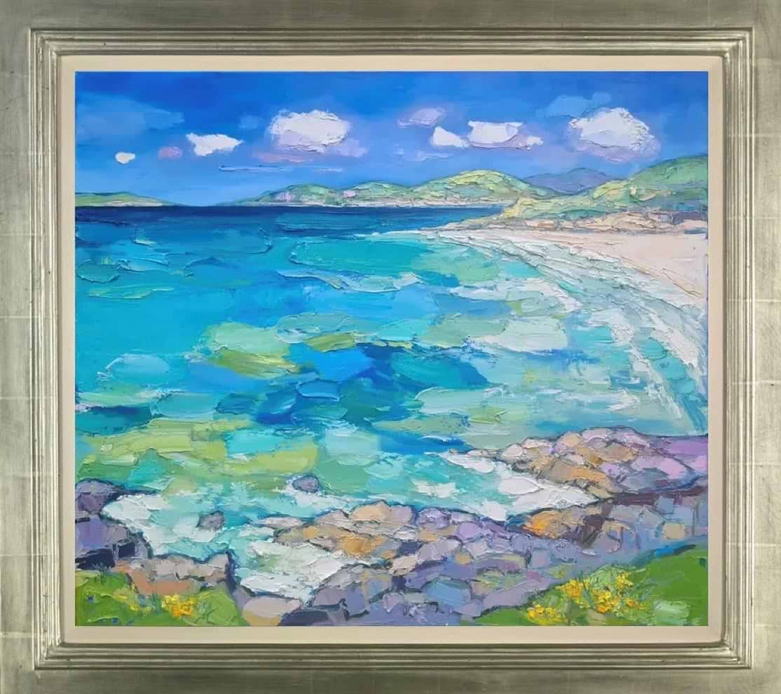 Green Sea, Harris (Framed)