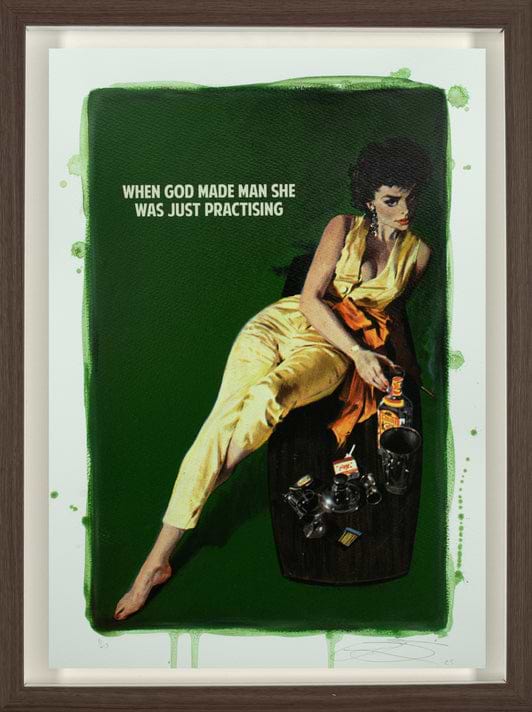 When God Made Man (Hand Coloured) Small (Framed)