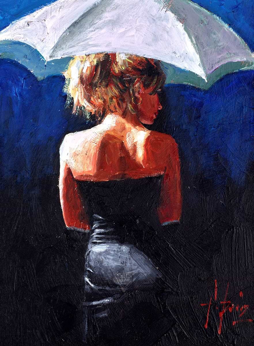 Woman with White Umbrella