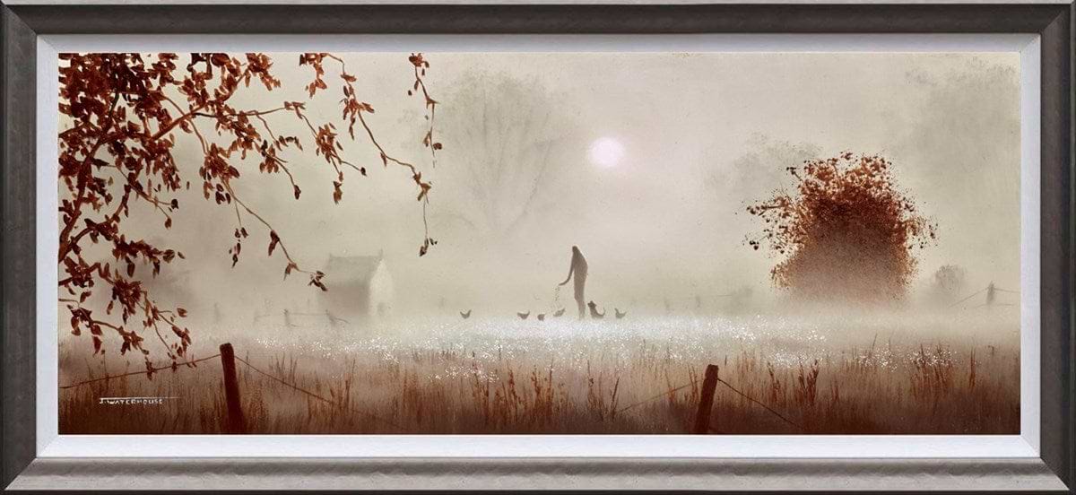 Feeding The Chickens II (Framed)