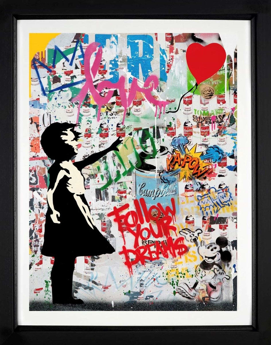 Balloon Girl (Framed)