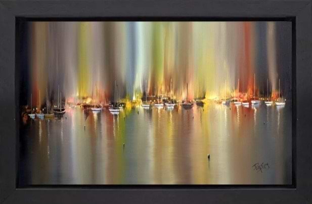 Lights on Water (Framed)
