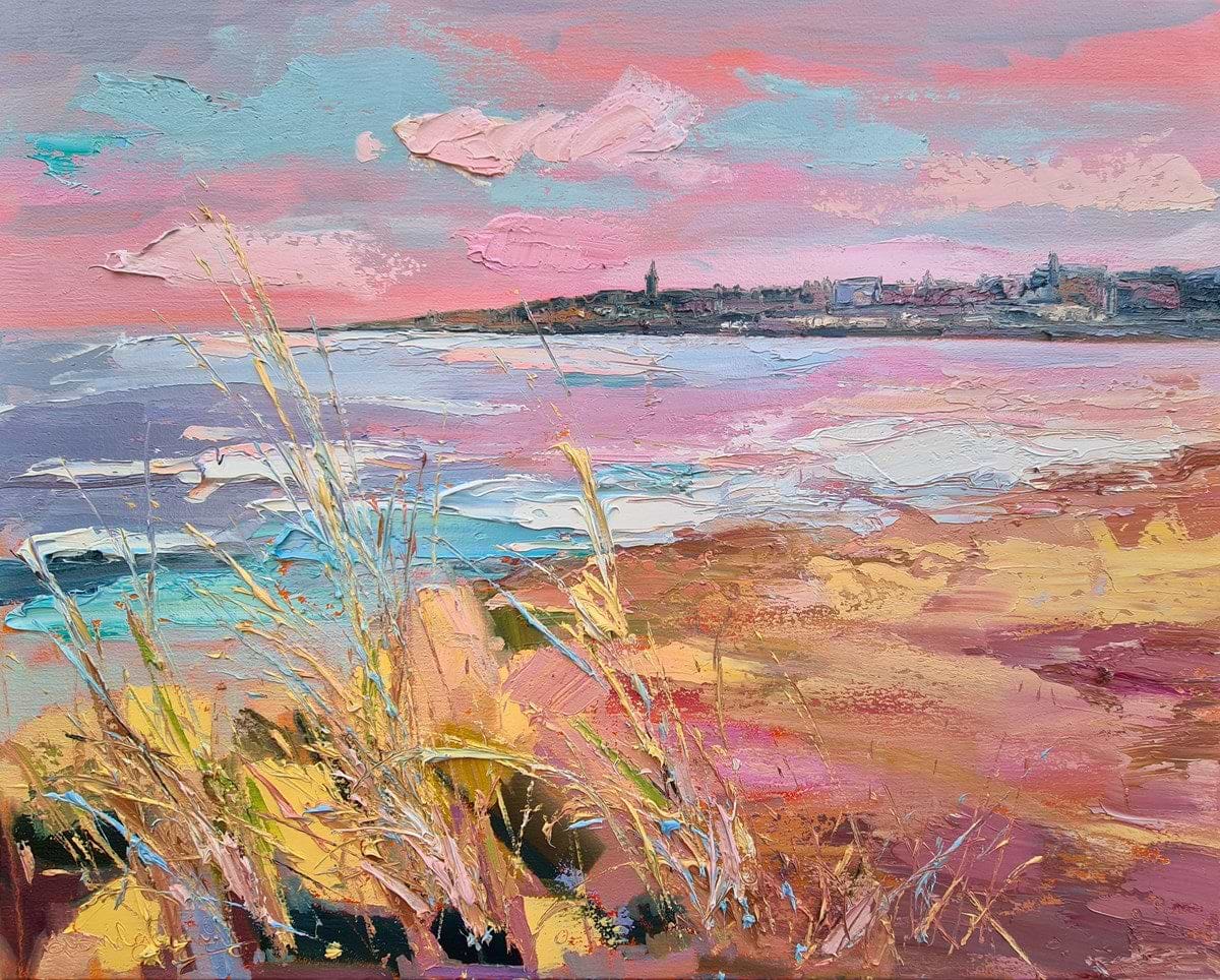 Pink Sky and Grasses, St Andrews