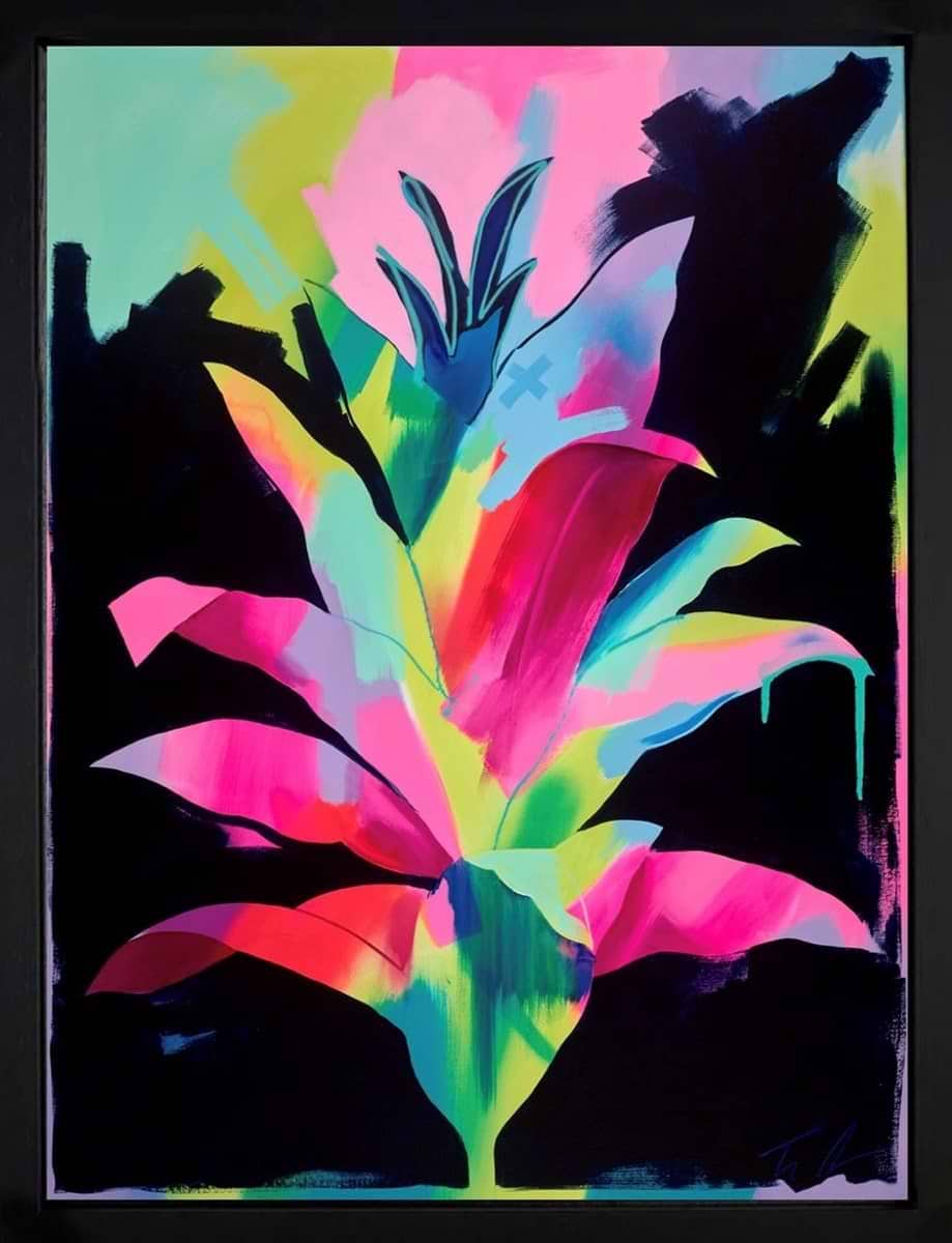 Cigarette at Night (Framed)