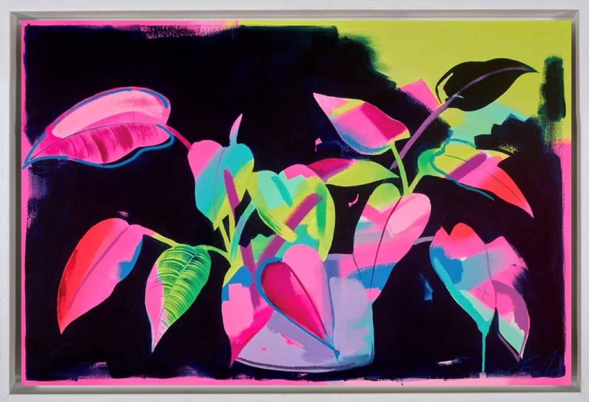 Pothos at Night (Framed)