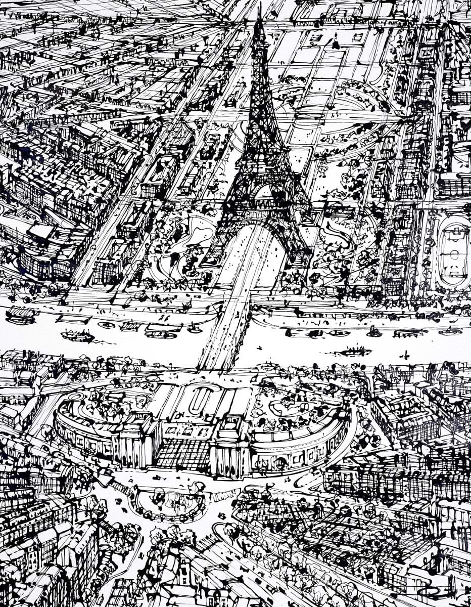 Trocadero Vision Above The Seine