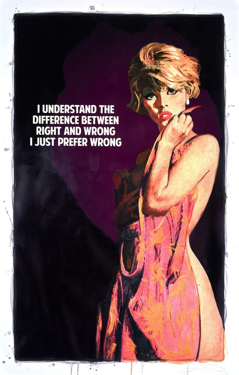 Right and Wrong (Dark Purple)