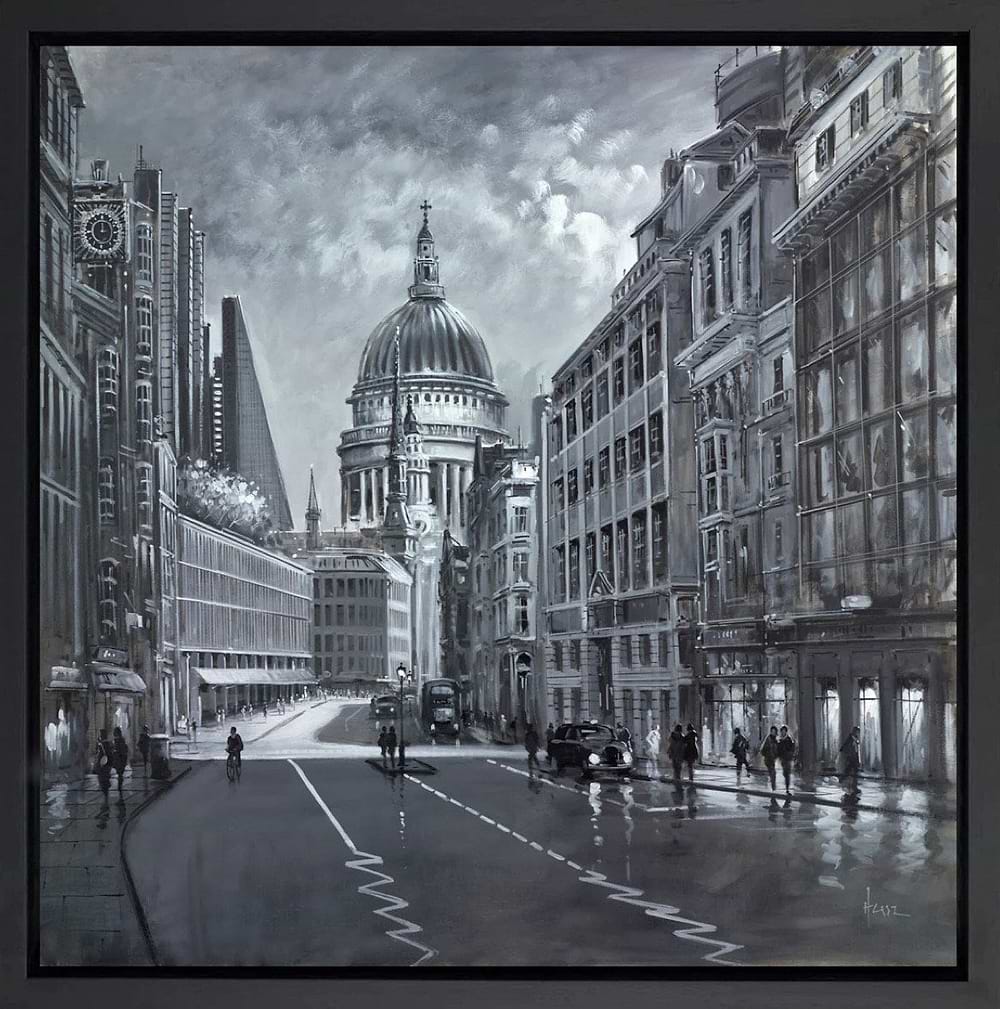 A Quiet City Day (Framed)