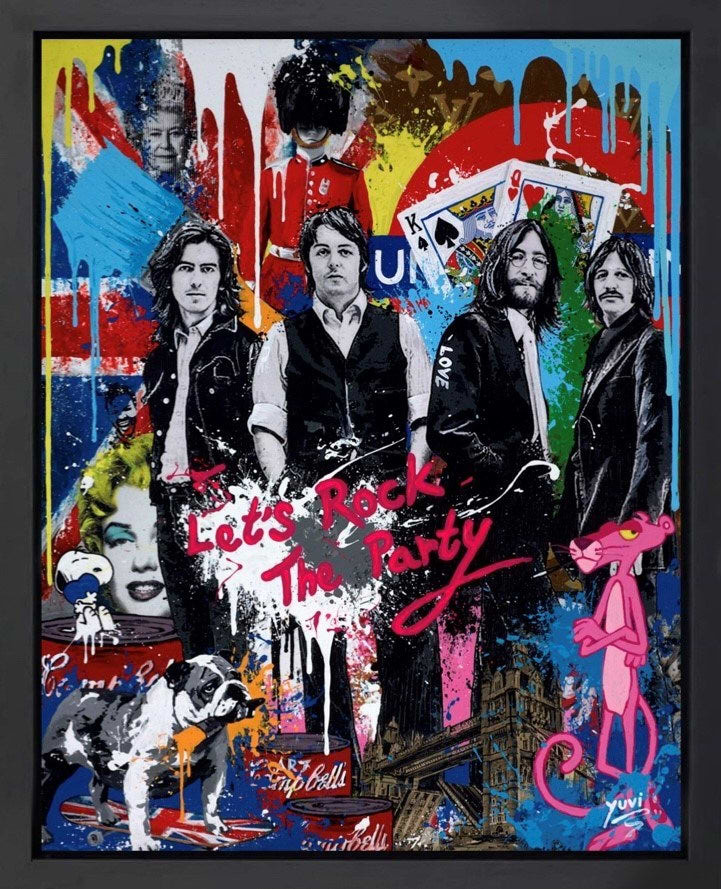 The Beatles - Let's Rock the Party (Framed)