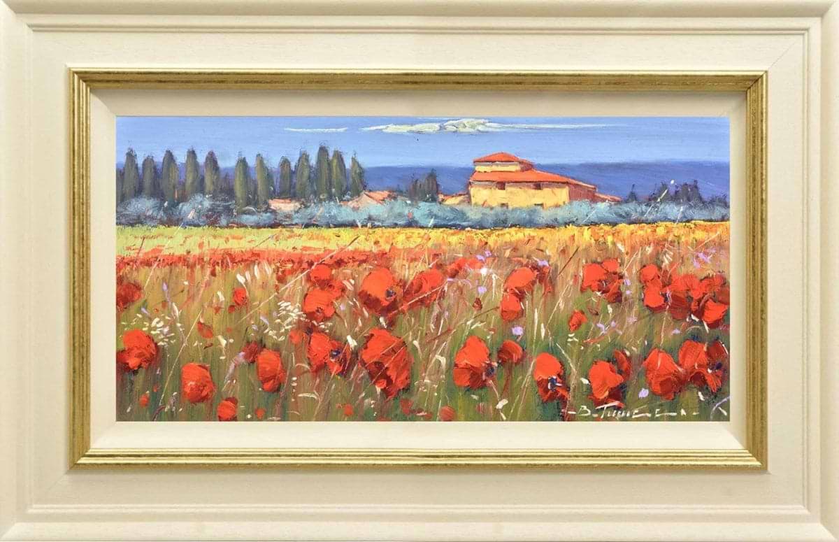 Vista Panoramica del Papavero (Framed)