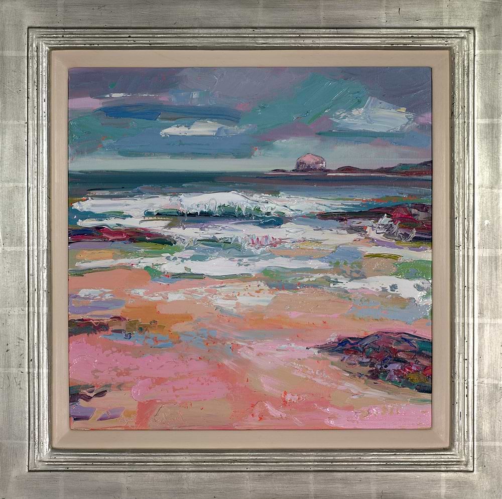 Rough Sea and Pink Sand, Bass Rock