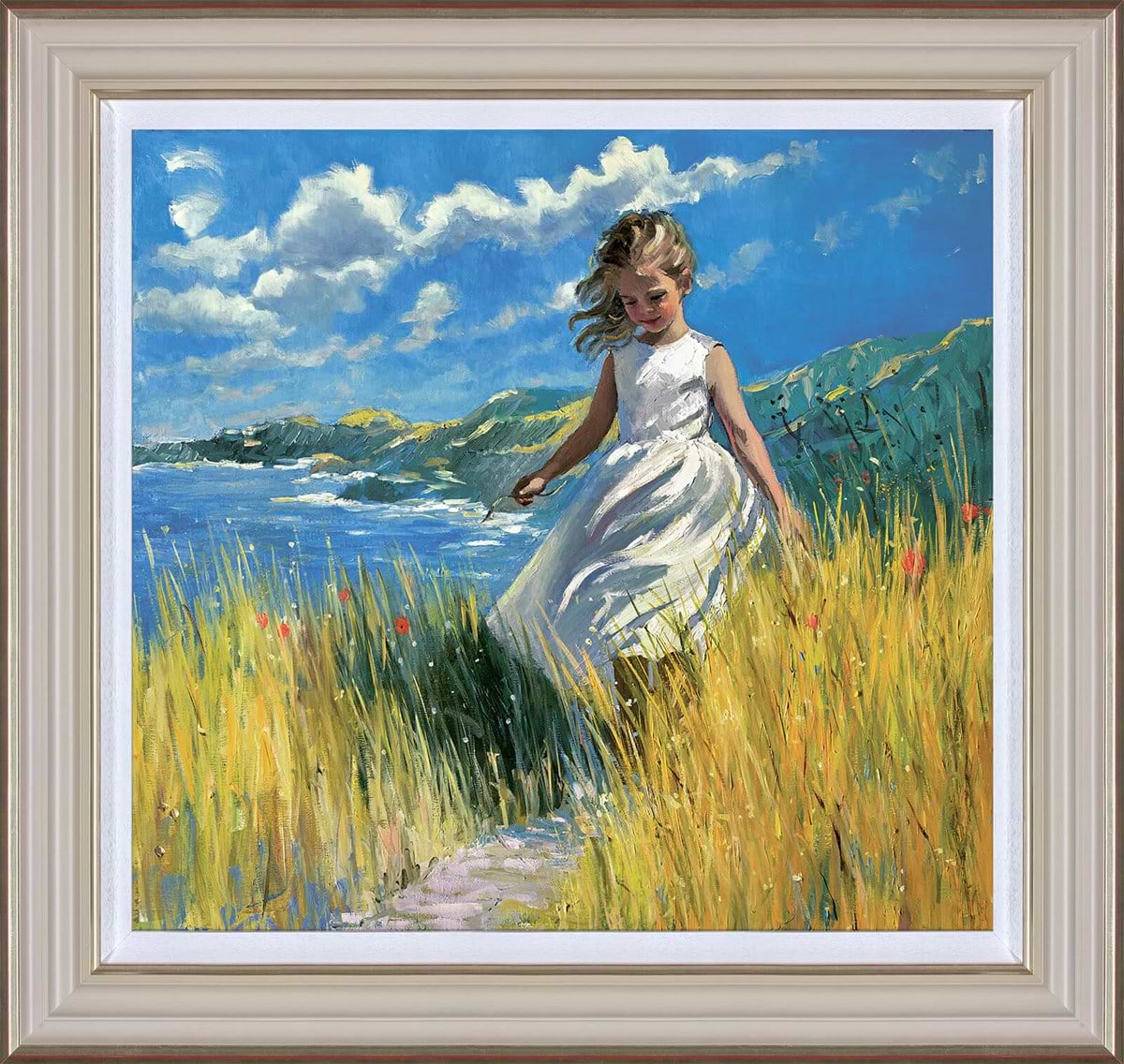 A Coastal Stroll (Framed)