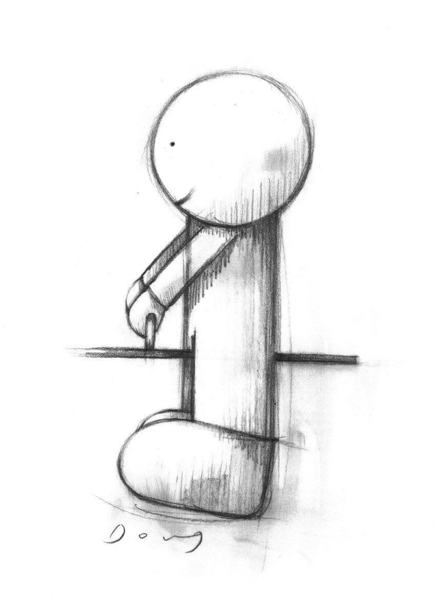 Love From A Distance Final Right Pose Study
