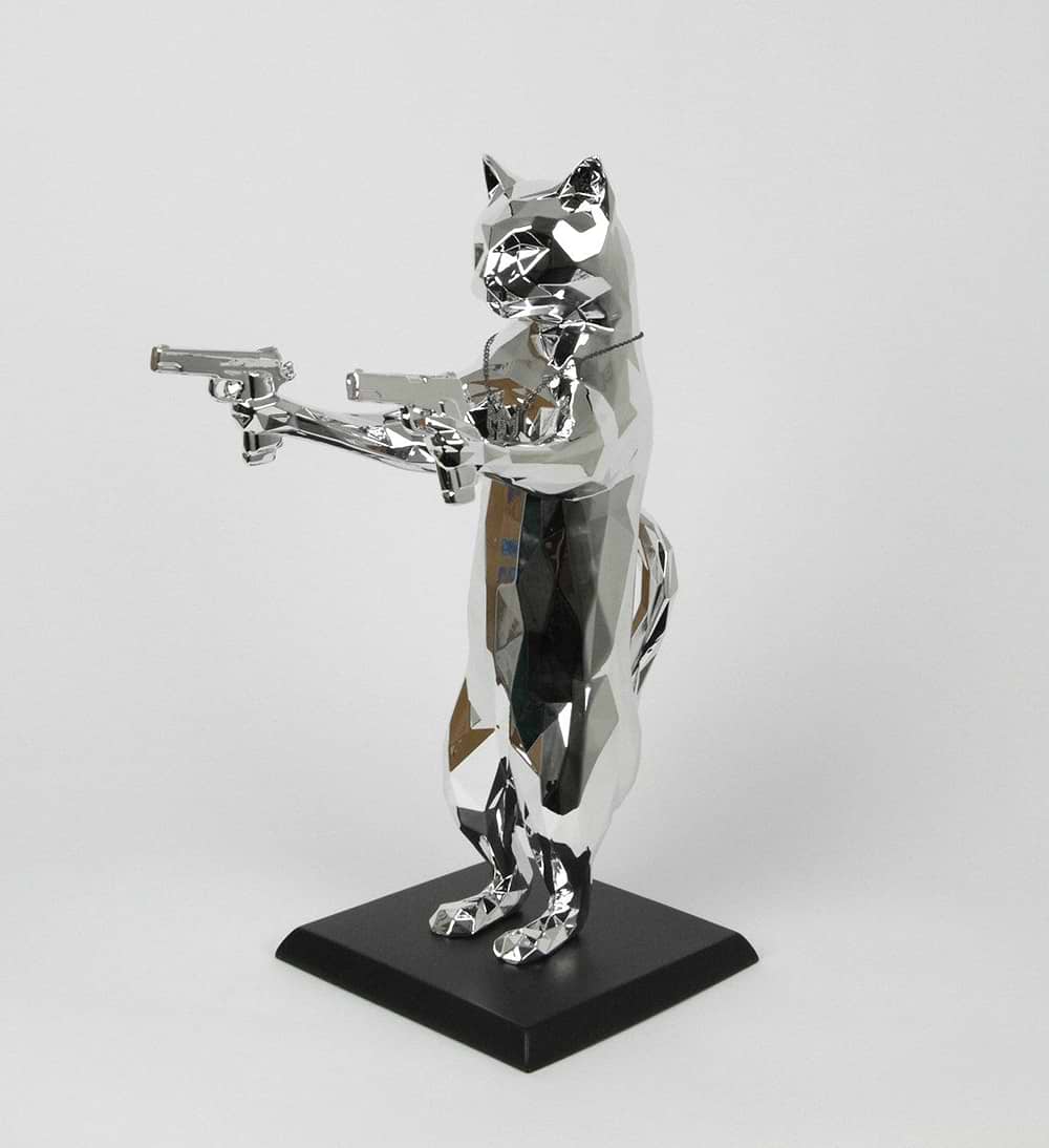 Rebel With The Paws (chrome/black)