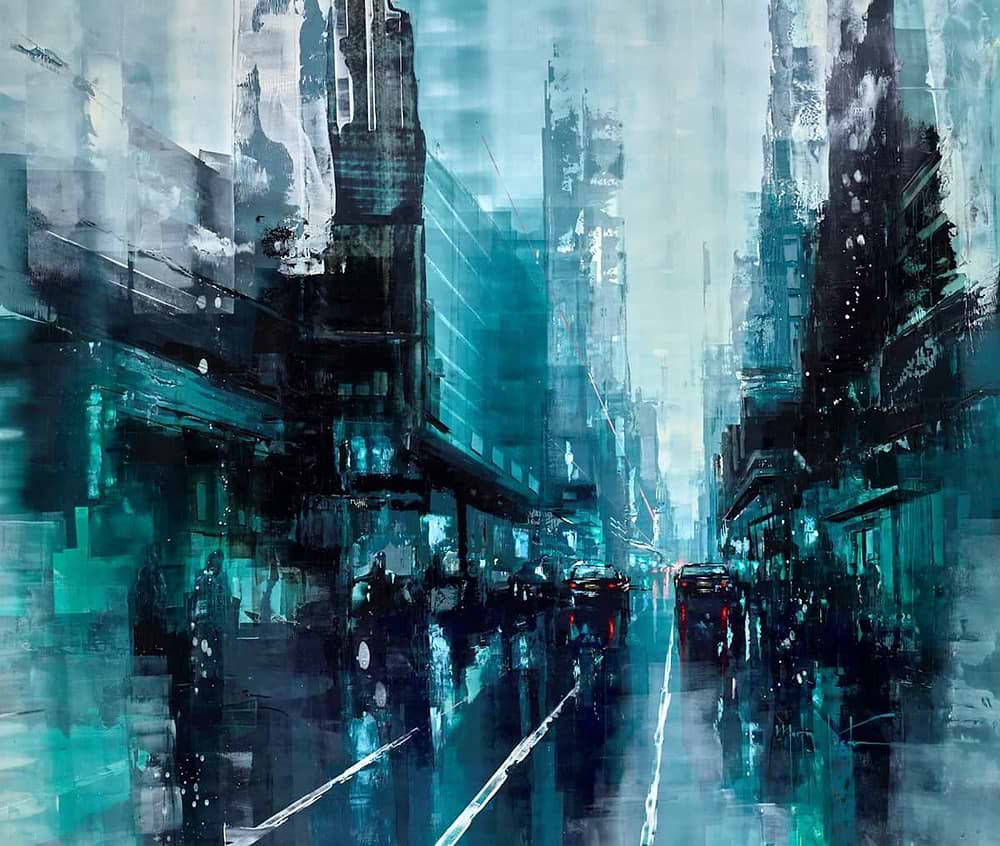 New York- Dancing in the Rain II