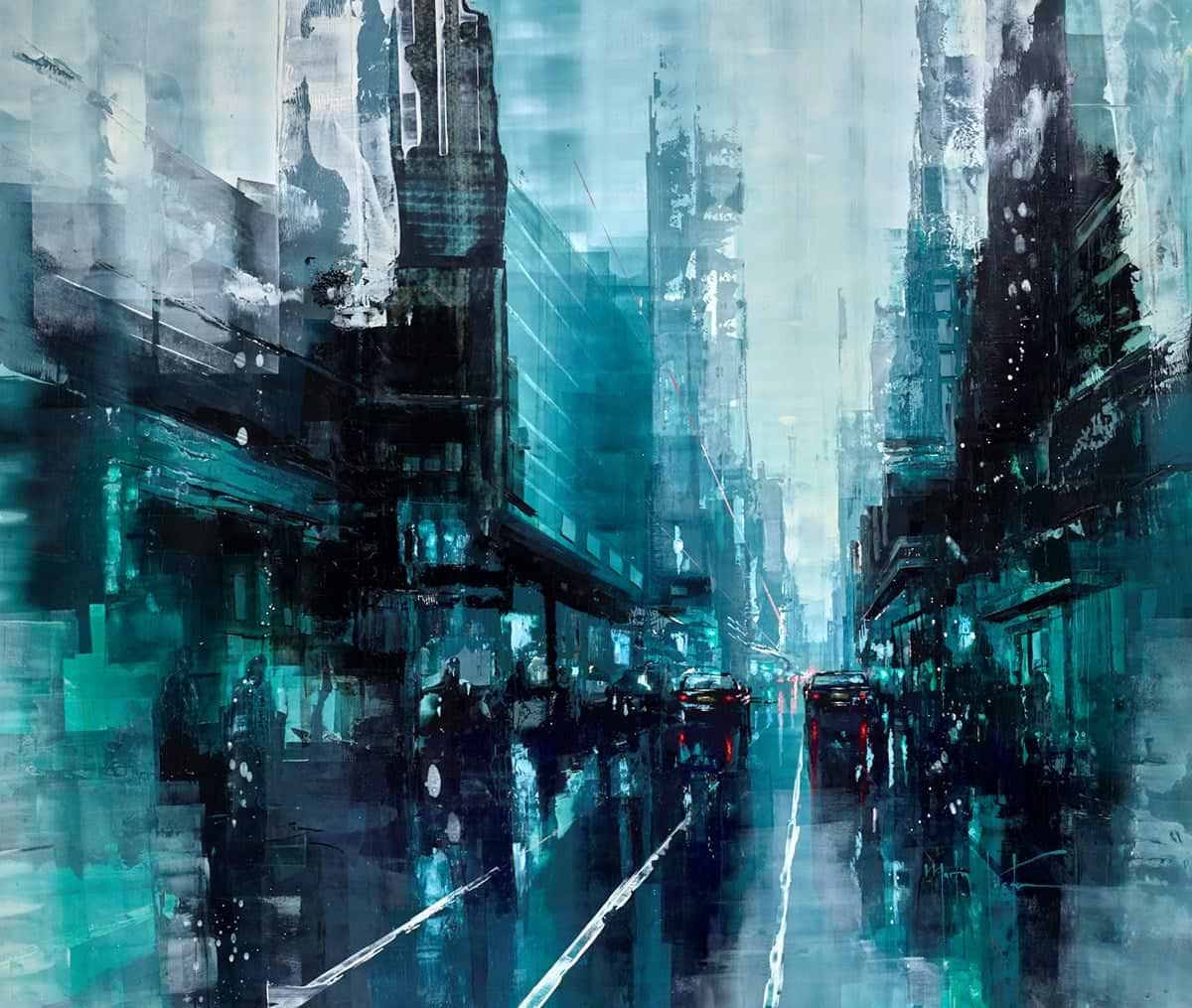 New York- Dancing in the Rain II