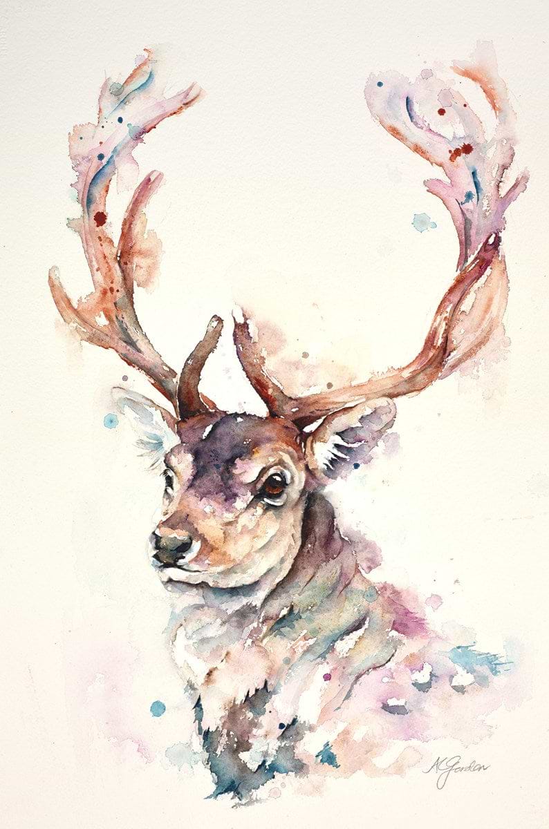 Fallow Stag Portrait