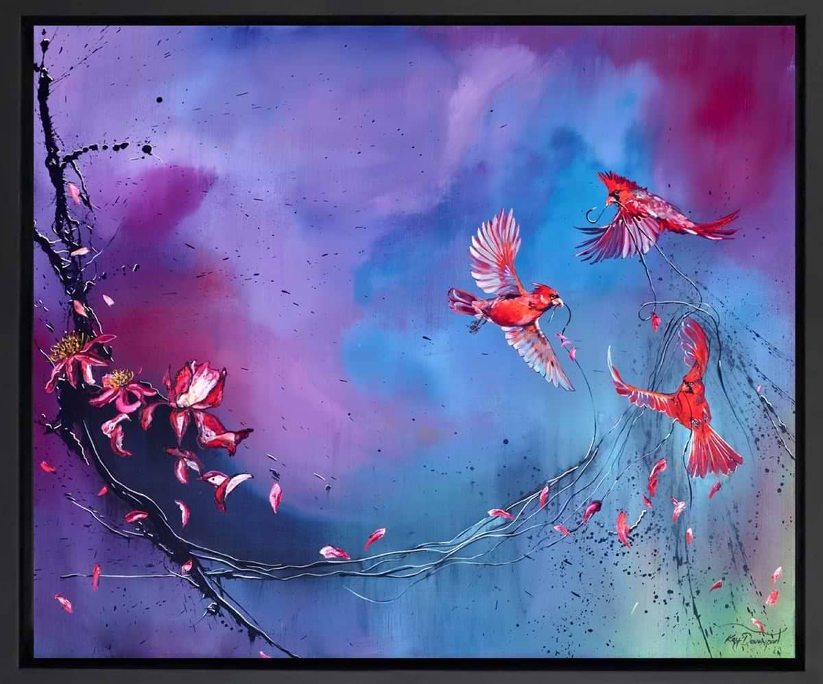 Cardinal Rush (Framed)