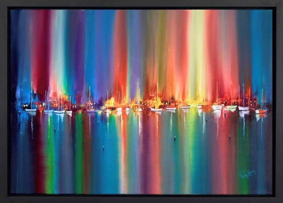 Marina Lights (Framed)
