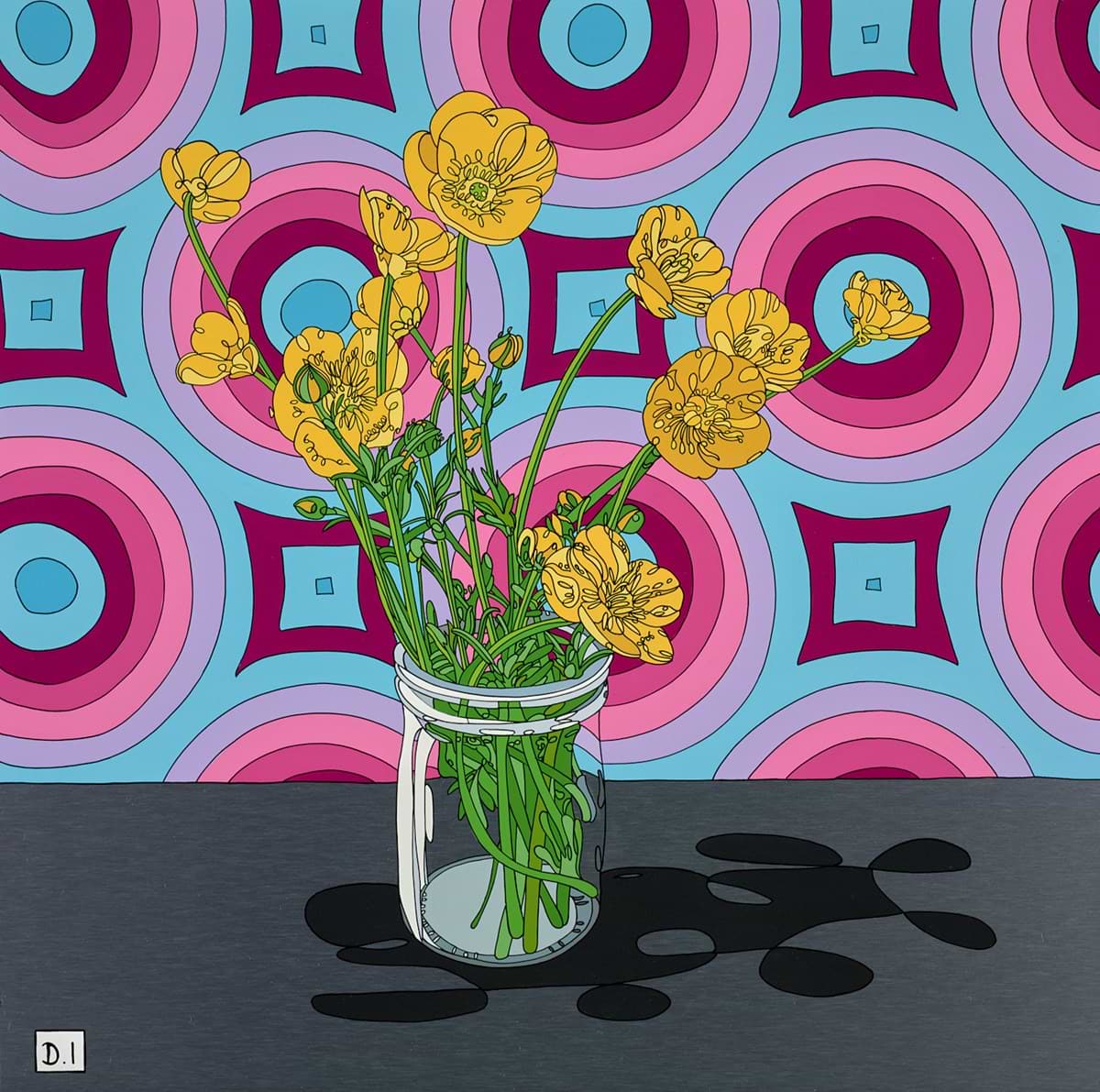 Flowers and Wallpaper