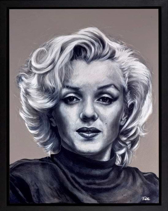 Monochrome Marilyn (Framed)