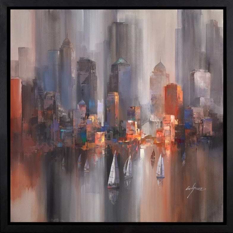 Navigating Through The City IV (Framed)