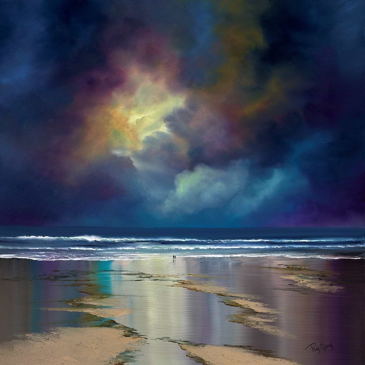 On the Beach at Night