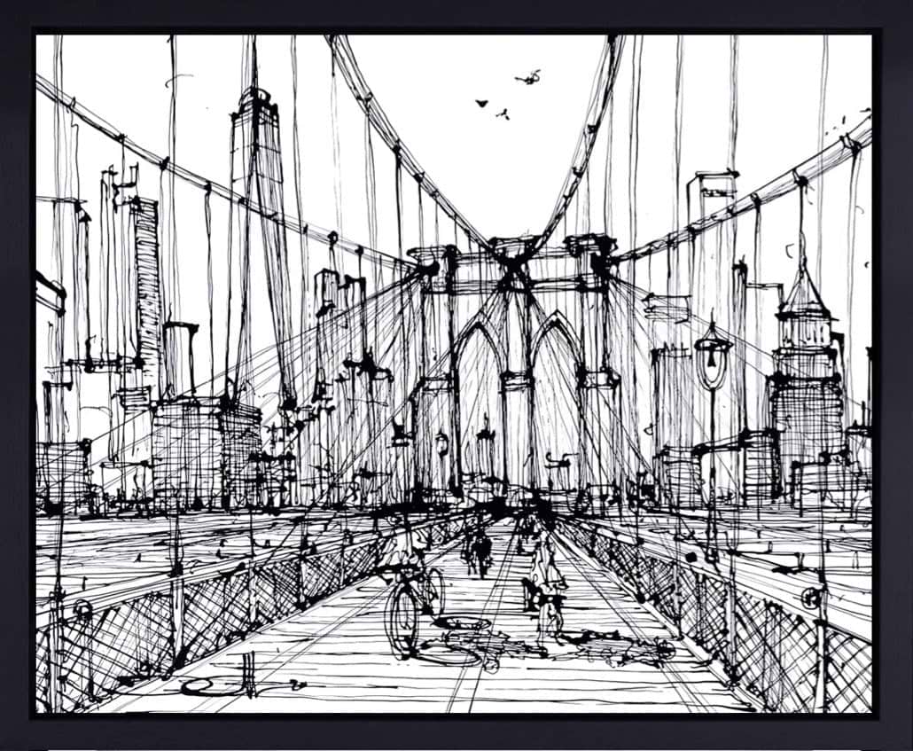 Brooklyn Crossing (Framed)