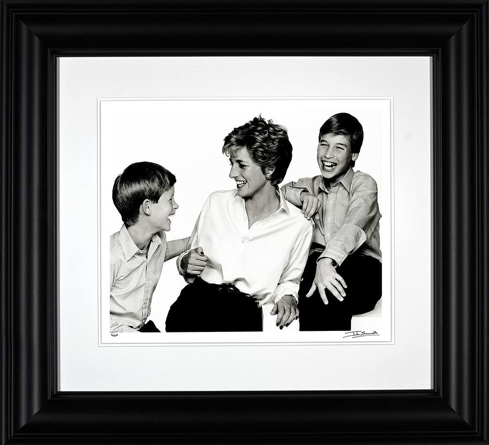 Princess Diana, Prince WIlliam & Prince Harry 1994 (Framed)