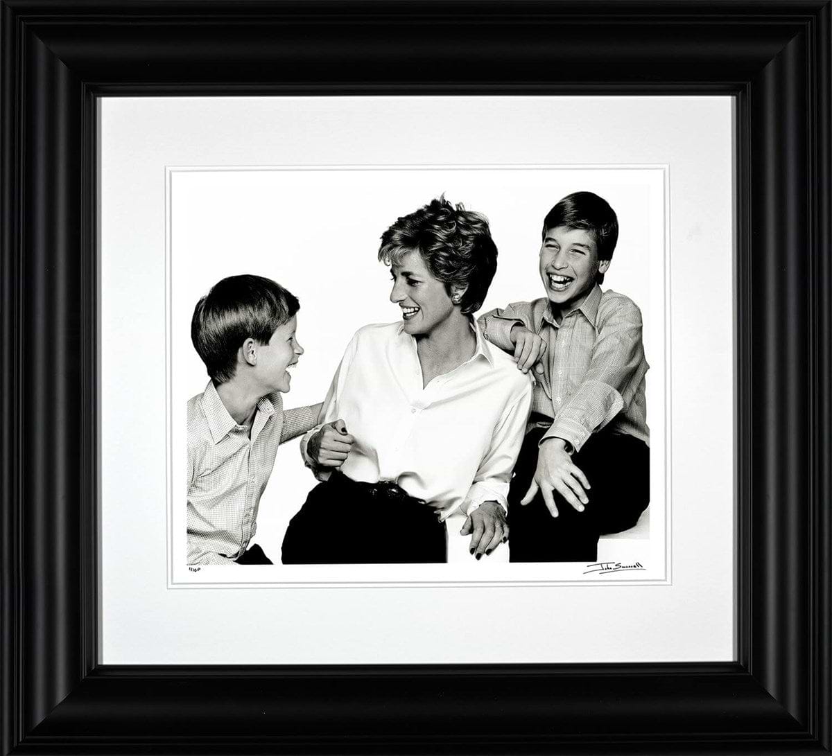 Princess Diana, Prince WIlliam & Prince Harry 1994 (Framed)