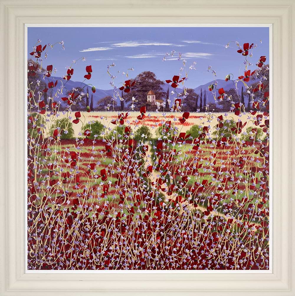 Poppies Near Home III (Framed)