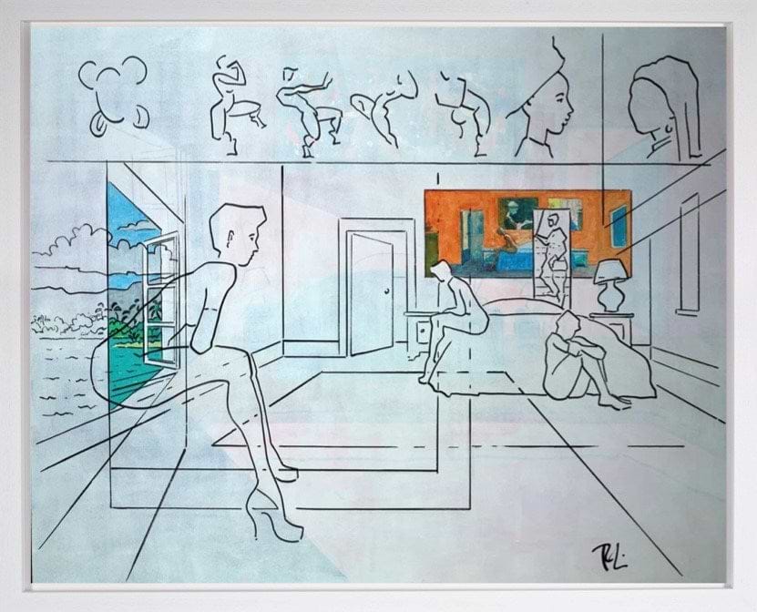 On and On and In (Framed)