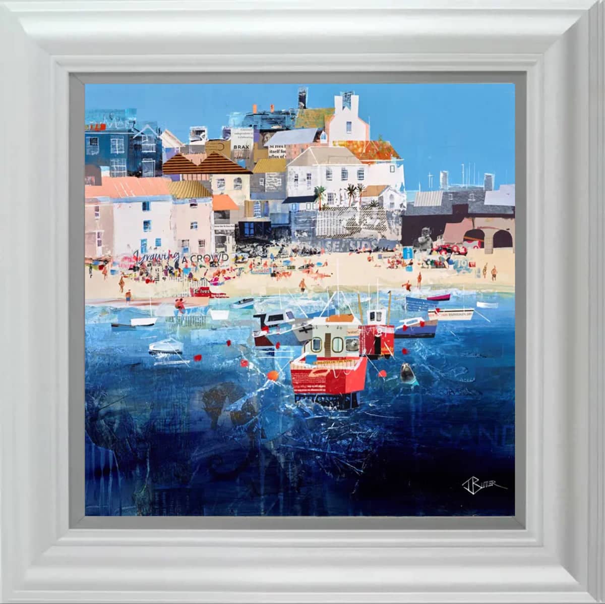 Heat Waves, St Ives (Framed)