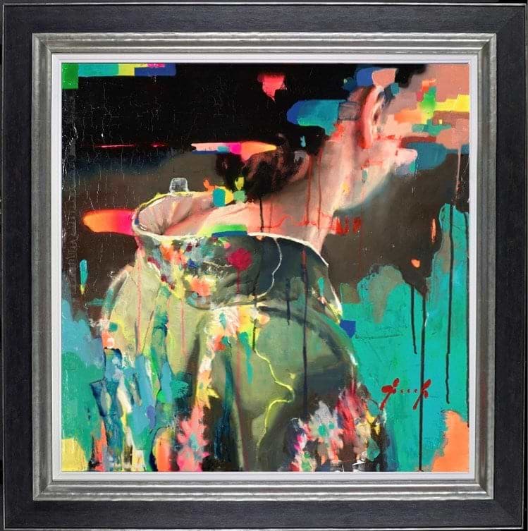 Neon Electronica Delta (Framed)