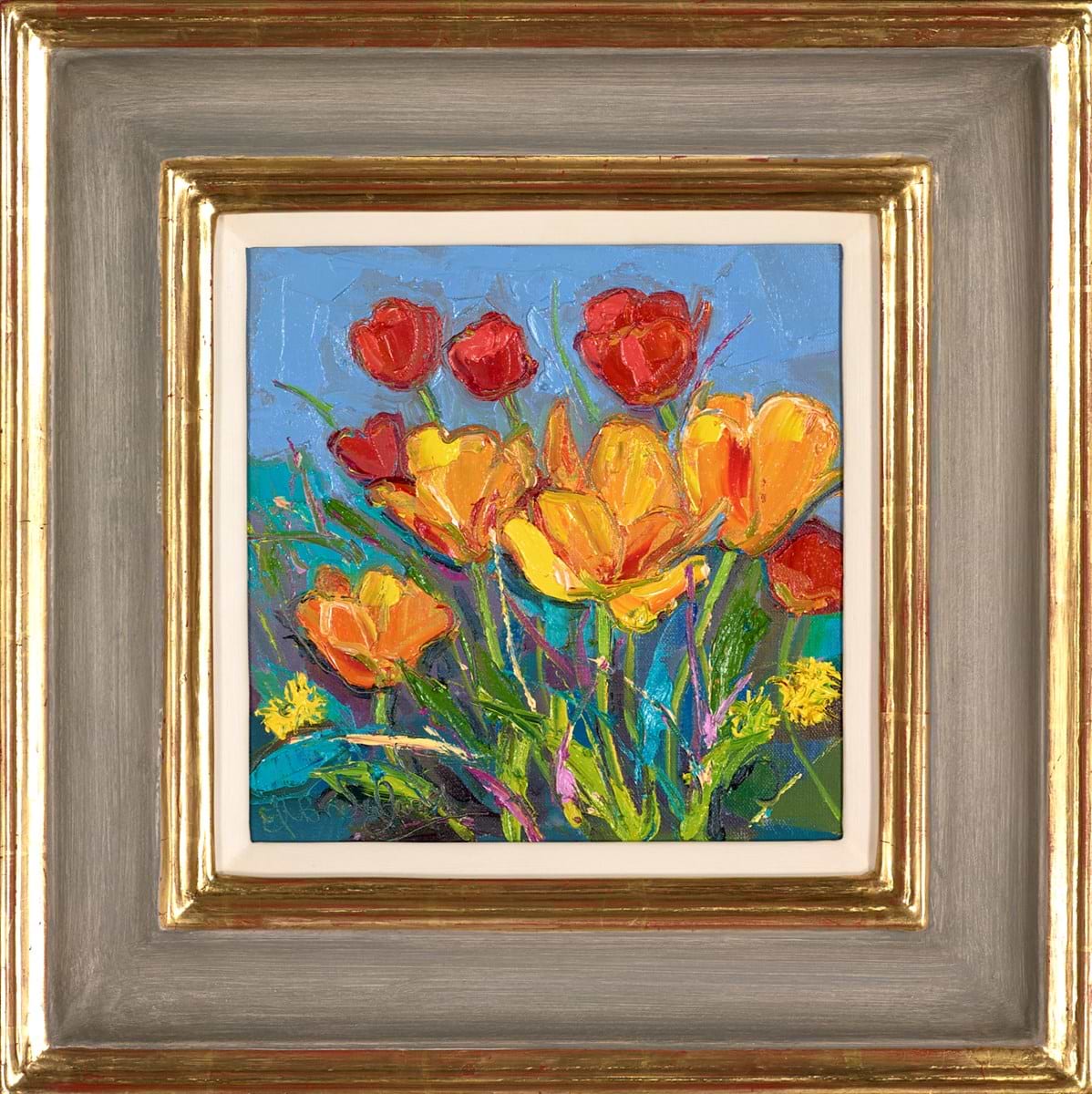 Garden Tulips in Springtime