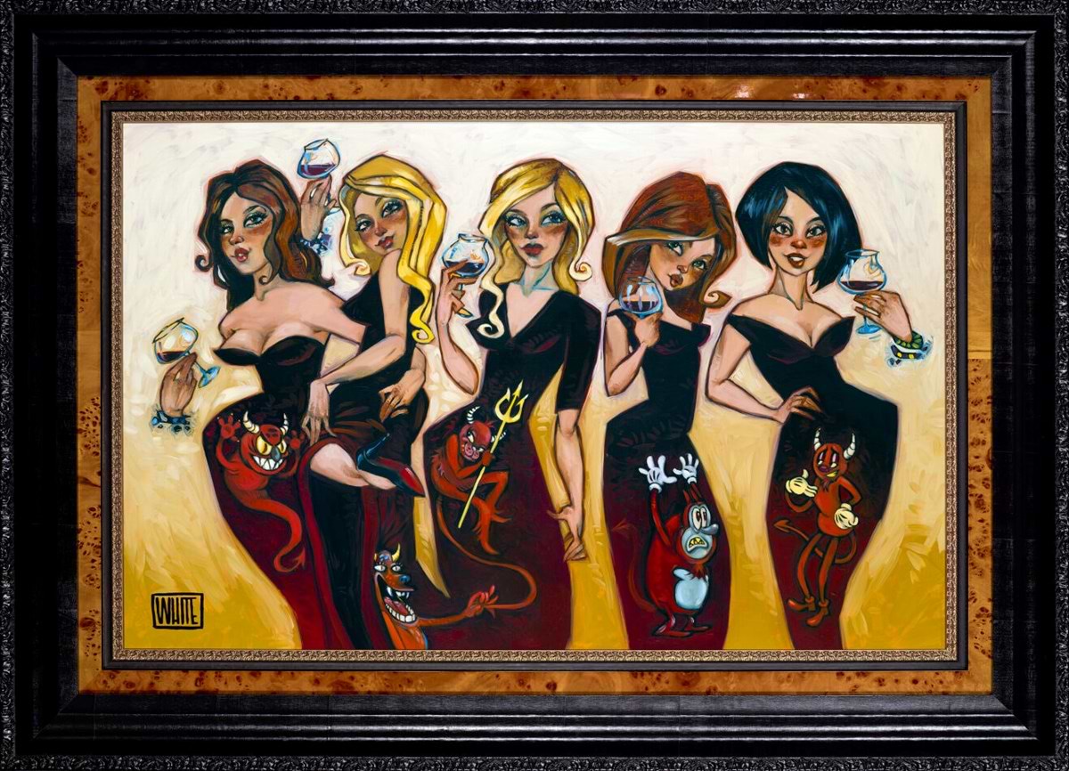 Devils on the Wine (Framed)