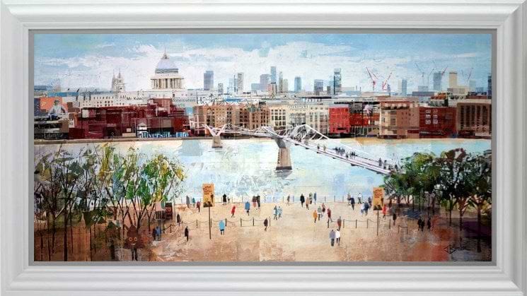 Riverside Ambling (Framed)
